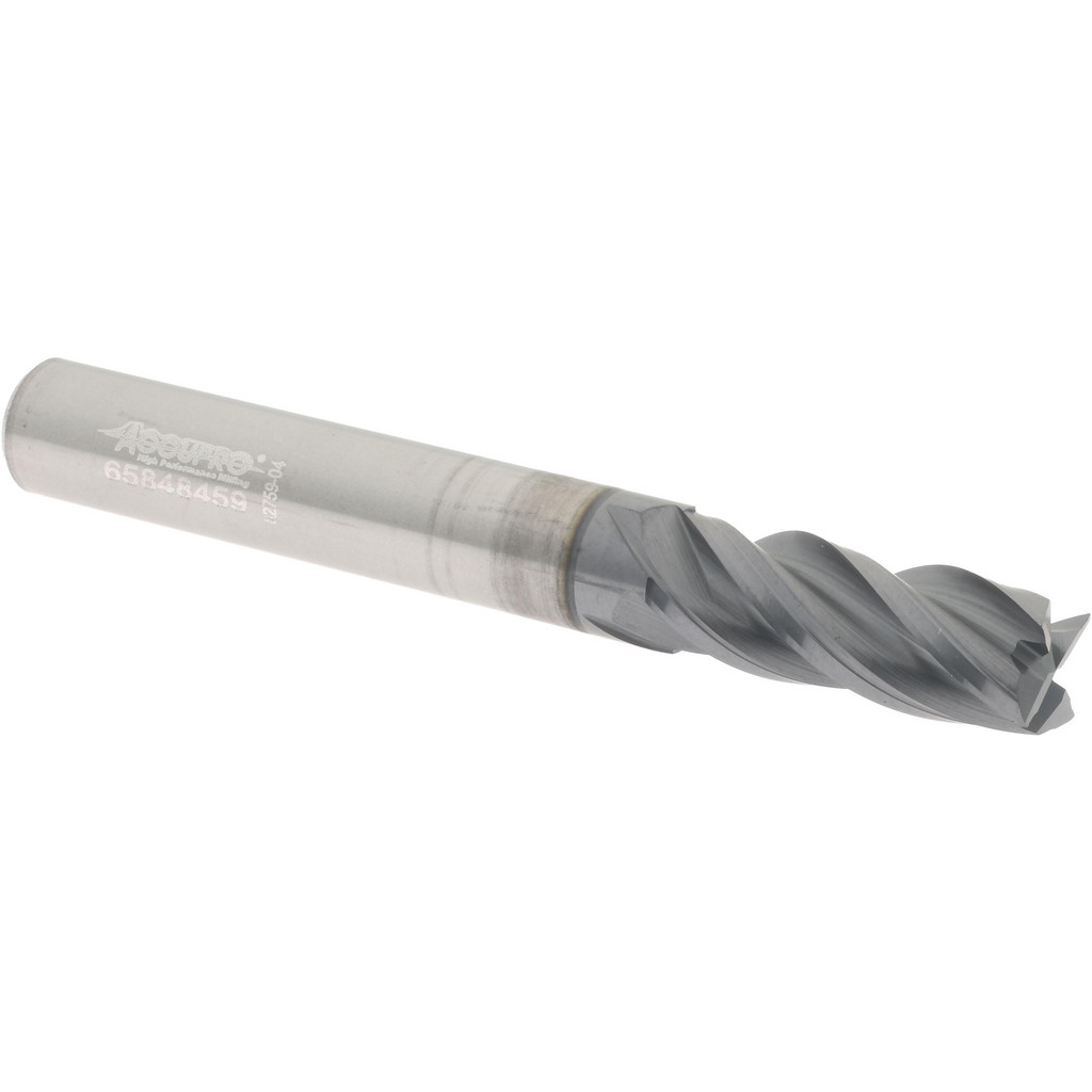 thumbnail image 2 of Precision Cuts Every Time: 1/2" 5 Flute Variable Helix Carbide End Mill – NACo Coated, Made In USA! 2 of 5