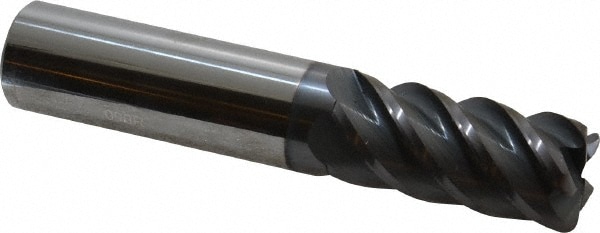 Accupro 5457500090C11 Corner Radius End Mill: 3/4" Dia, 1-5/8" LOC, 0.09" Radius, 5 Flutes, Solid Carbide Image