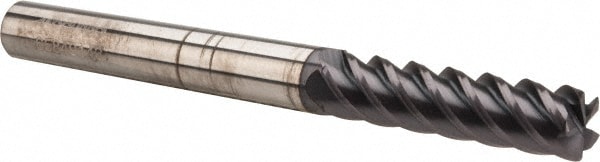 Accupro 545L3750030C11 Corner Radius End Mill: 3/8" Dia, 1-1/2" LOC, 0.03" Radius, 5 Flutes, Solid Carbide Image