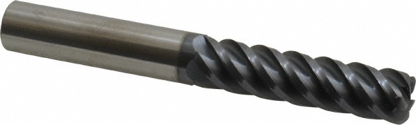 Accupro 545L5000090C11 Corner Radius End Mill: 1/2" Dia, 2" LOC, 0.09" Radius, 5 Flutes, Solid Carbide Image