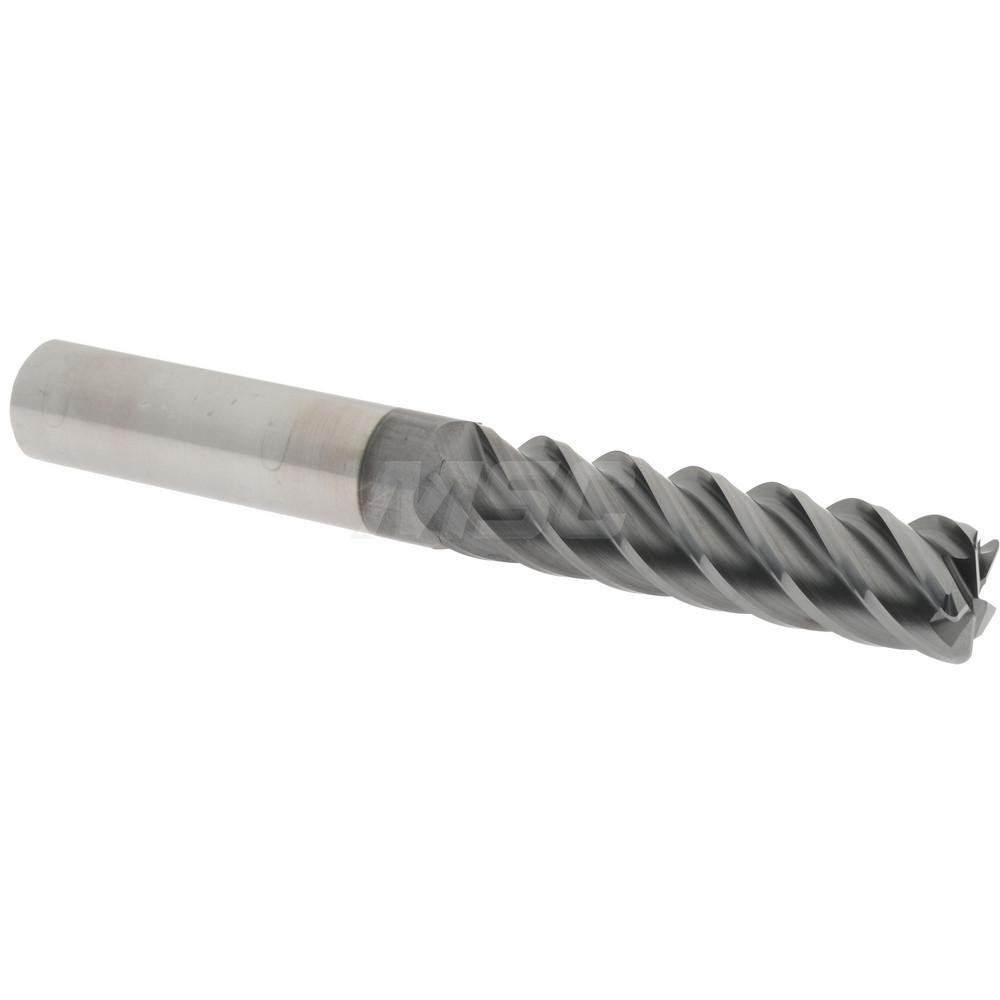 Accupro 545L6250060C11 Corner Radius End Mill: 5/8" Dia, 2-1/2" LOC, 0.06" Radius, 5 Flutes, Solid Carbide Image