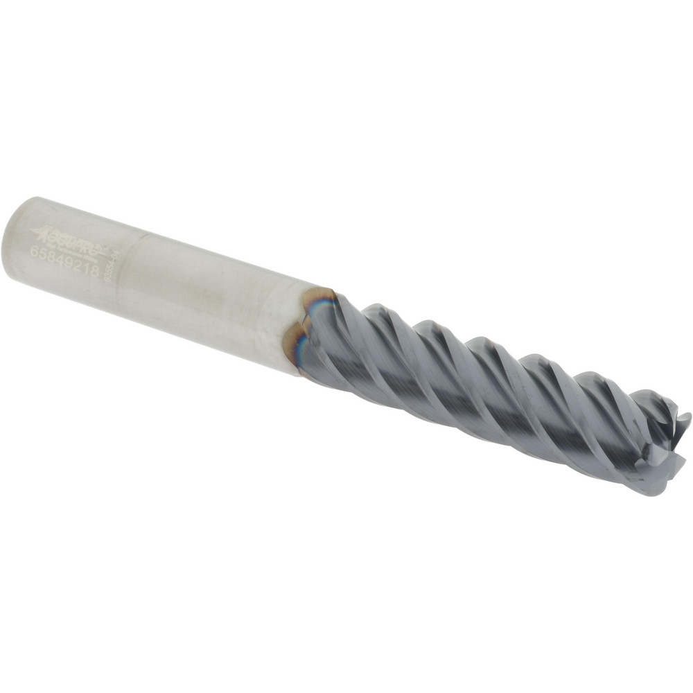 Accupro 545L6250090C11 Corner Radius End Mill: 5/8" Dia, 2-1/2" LOC, 0.09" Radius, 5 Flutes, Solid Carbide Image