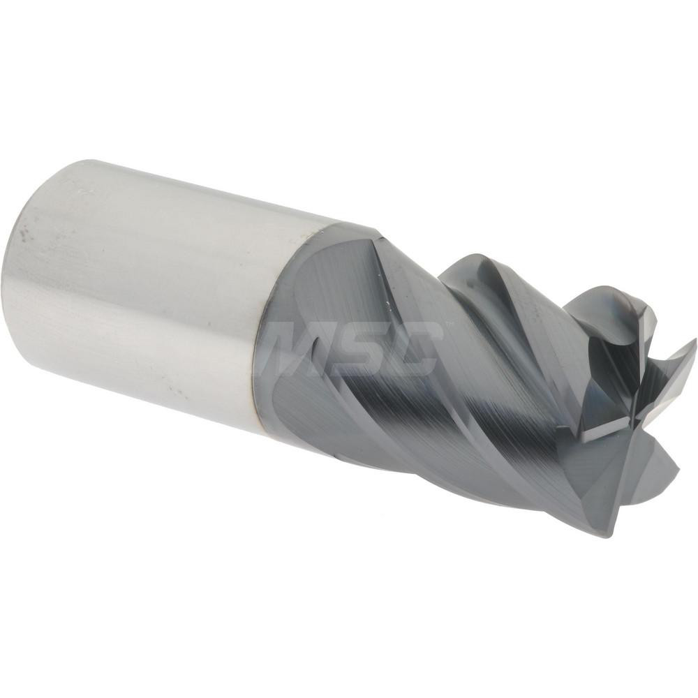 Accupro 545S1000030C11 Corner Radius End Mill: 1" Dia, 1-1/4" LOC, 0.03" Radius, 5 Flutes, Solid Carbide Image