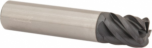 Accupro 545S5000090C11 Corner Radius End Mill: 1/2" Dia, 5/8" LOC, 0.09" Radius, 5 Flutes, Solid Carbide Image