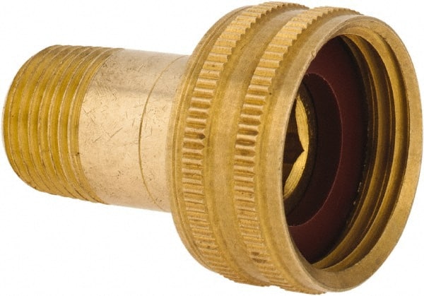 Brass Garden Hose Swivel Fitting Connector 5/8 Barb X 3/4",Anderson Metals Brass 