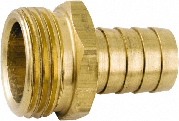 Brass Garden Hose Connector - 3/4" Female To 3/4" Male With 1/2" Tap