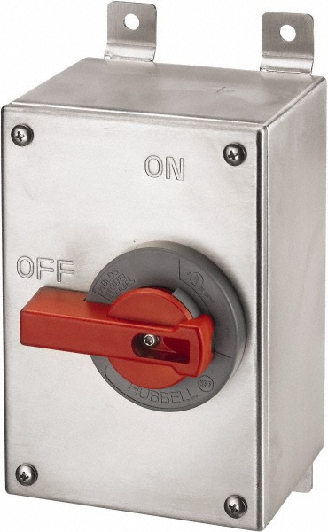 Cam & Disconnect Switch: Enclosed, 30 Amp, 600VAC, 3 Phase - 3 Poles, 4X