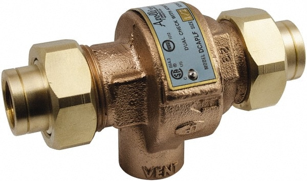 Conbraco 4ALF4A44AM 3/4 Thread, 175 psi WOG Rating, Bronze Dual Check Backflow Preventer Valve 