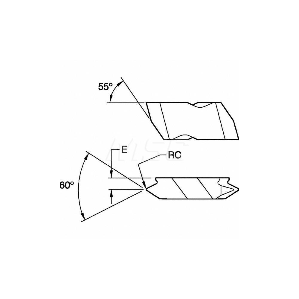 Kennametal Threading Insert NDC3115VL75 KCU10, Carbide MSC Direct