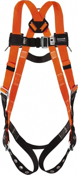 Fall Protection Harnesses: 400 Lb, Single D-Ring Style, Size 2X-Large