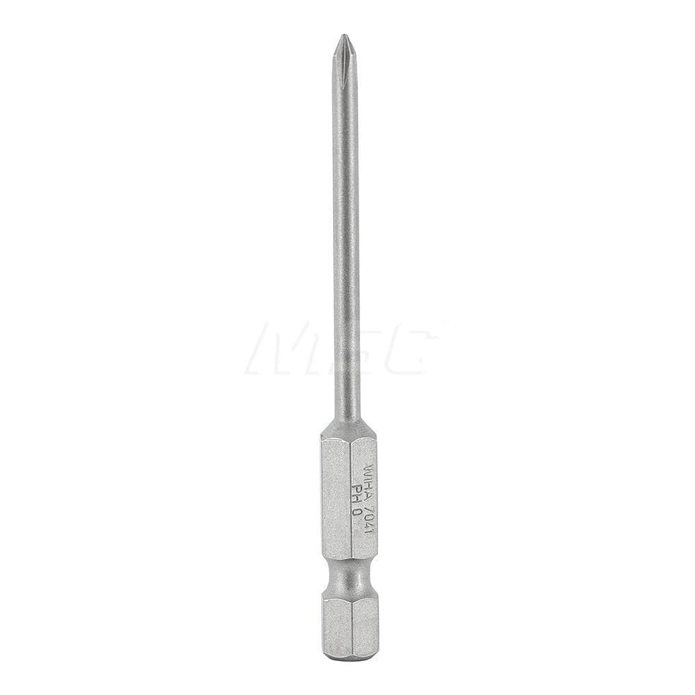 Wiha 74168 Power Screwdriver Bit: #0 Phillips, #0 Speciality Point Size 