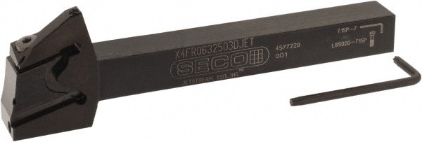 Seco 2823299 0.256" Max Depth, 0.031" to 0.118" Width, External Right Hand Indexable Grooving Toolholder Image