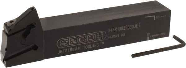 Seco 2823301 0.256" Max Depth, 0.031" to 0.118" Width, External Right Hand Indexable Grooving Toolholder 