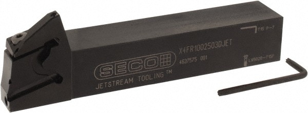 Seco 2823301 0.256" Max Depth, 0.031" to 0.118" Width, External Right Hand Indexable Grooving Toolholder Image