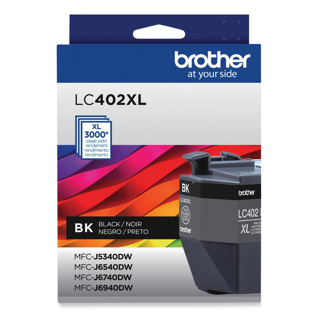 brother Office Machine Supplies: Ink/Ink Cartridges, Black, 1 per Pack - Use w/ Brother MFC-J5340DW, J6540DW, J6940DW | Part #BRTLC402XLBKS