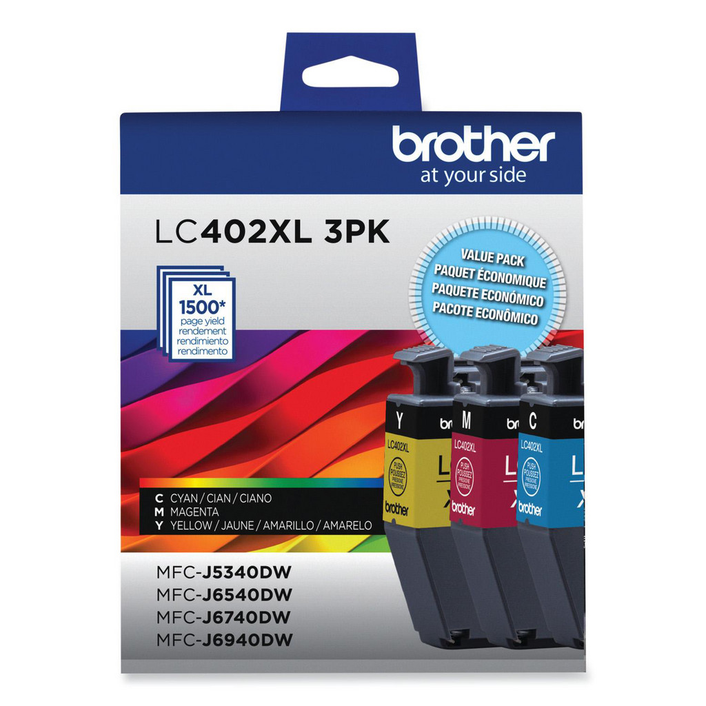 brother Office Machine Supplies: Ink/Ink Cartridges, Cyan, Magenta & Yellow, 1 per Pack - Use w/ Brother MFC-J5340DW, J6540DW, J6940DW