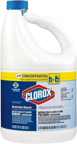 Clorox CLO30966CT Case of (3) 121-oz Bottles Bleach 