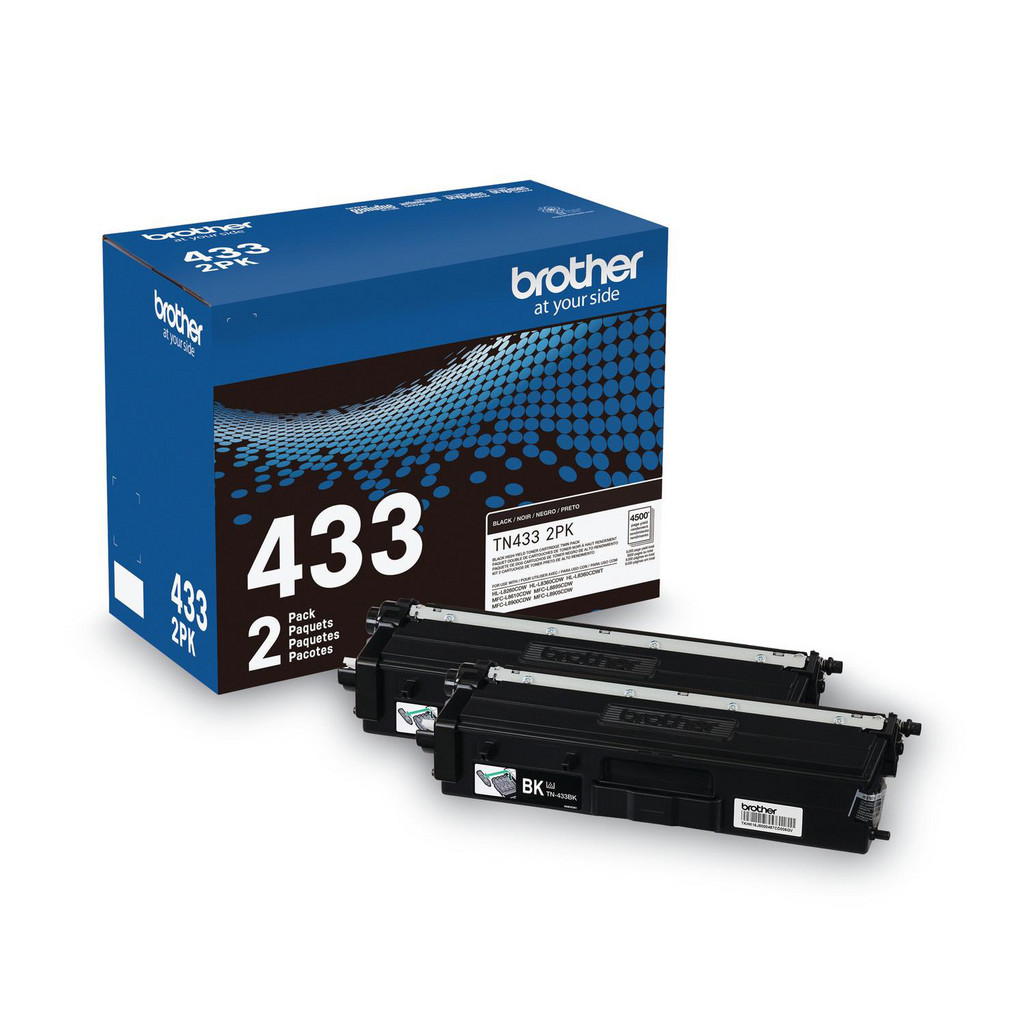brother Office Machine Supplies: Toner/Toner Cartridges, Black, 2 per Pack - Use w/ Brother HL-L8260CDW, L8360CDW, L8360CDWT & MFC-L8610CDW