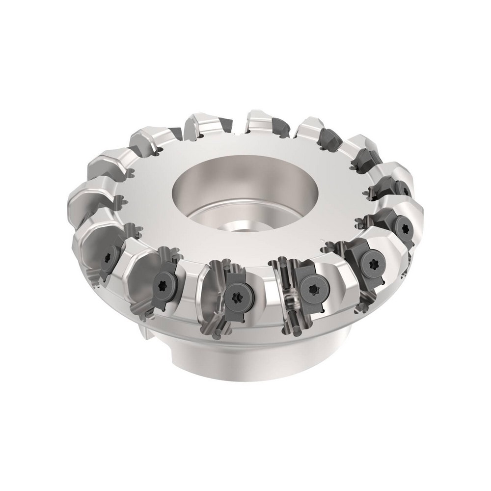 Seco 2685806 3.15" Cut Diam, 1" Arbor Hole, 0.236" Max Depth of Cut, 40° Indexable Chamfer & Angle Face Mill Image