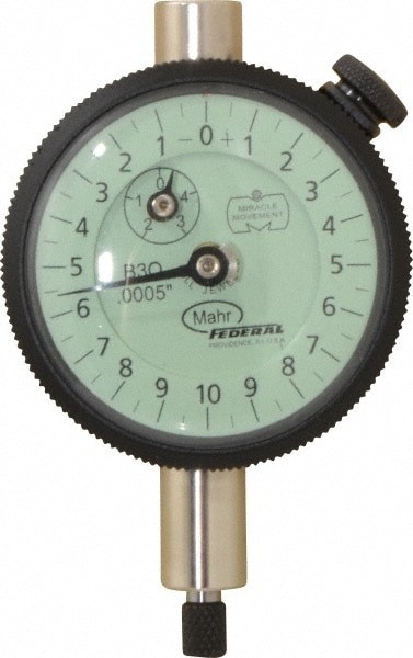 Mahr 2016580 Dial Drop Indicator: 0.05" Range, 0-10-0 Dial Reading, 0.0005" Graduation, 1-3/4" Dial Dia Image