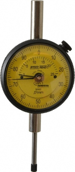 Mahr 2012381 25mm Range, 0-100 Dial Reading, 0.01mm Graduation Dial Drop Indicator Image