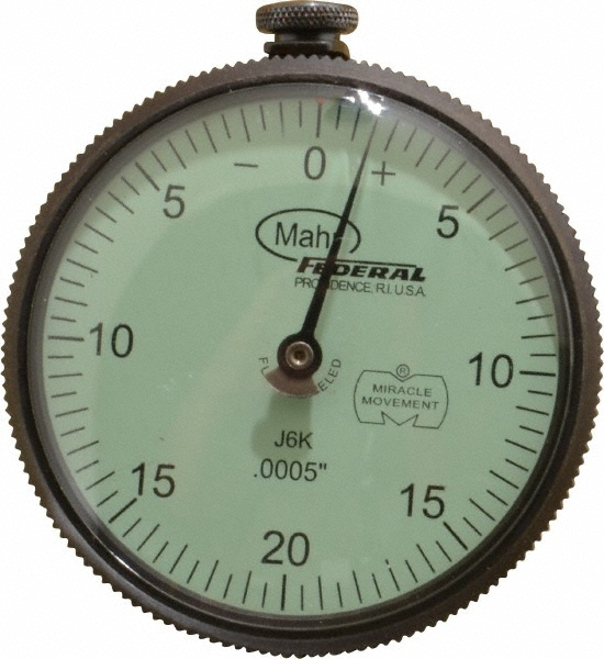 Mahr 0.04" Range, 0200 Dial Reading, 0.0005" Graduation Dial Drop Indicator 66003013 MSC