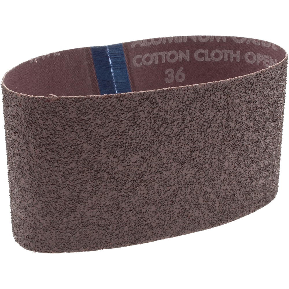 Abrasive Belt: 3-1/2" Wide, 15-1/2" Long, 36 Grit, Aluminum Oxide