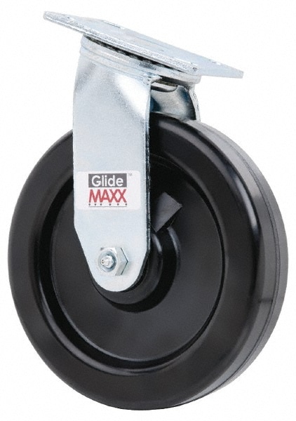 Value Collection GMC-SH-0081 Swivel Top Plate Caster: Phenolic, 8" Wheel Dia, 2" Wheel Width, 900 lb Capacity, 9-1/2" OAH Image