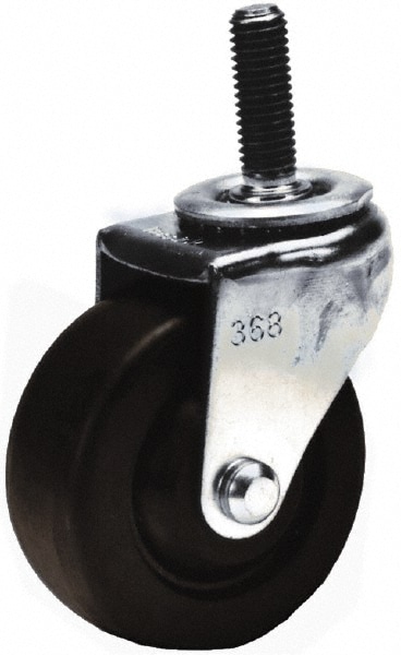 Shepherd 3 Diam X 1 1 4 Wide X 4 1 8 Oah Stem Mount Swivel Caster With Brake Msc Industrial Supply