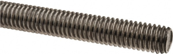 Made in USA 1106 Threaded Rod: 7/16-14, 6 Long, Low Carbon Steel Image