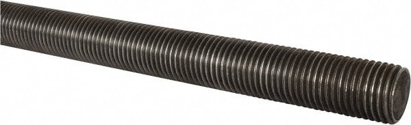 Made in USA 11617 Threaded Rod: 1-1/2-6, 6 Long, Low Carbon Steel Image