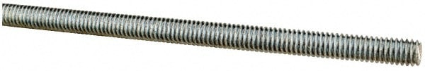 Made in USA 3086 Threaded Rod: 6, Low Carbon Steel, Zinc-Plated Image