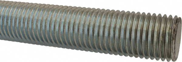 Made in USA 12417 Threaded Rod: 1-1/4-7, 6 Long, Low Carbon Steel Image