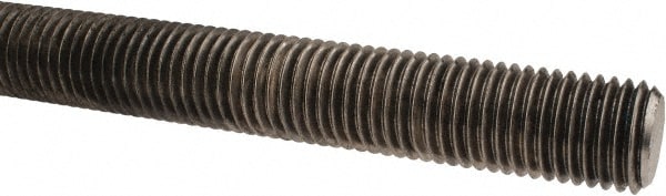 Made in USA 9156 Threaded Rod: 7/8-9, 6 Long, Stainless Steel, Grade 304 (18-8) Image