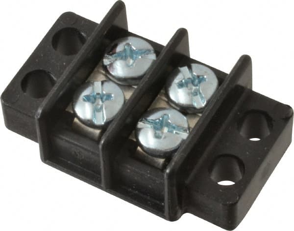 2 Poles, 300 Volt, 30 Amp, -40 to 266°F, Polyester Thermoplastic, Polyester Thermoplastic Multipole Terminal Block