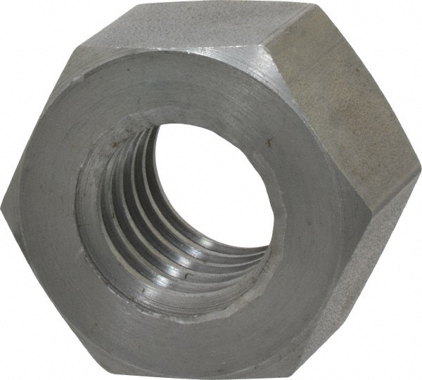 Hex Nut: 1-1/4 - 5, Steel