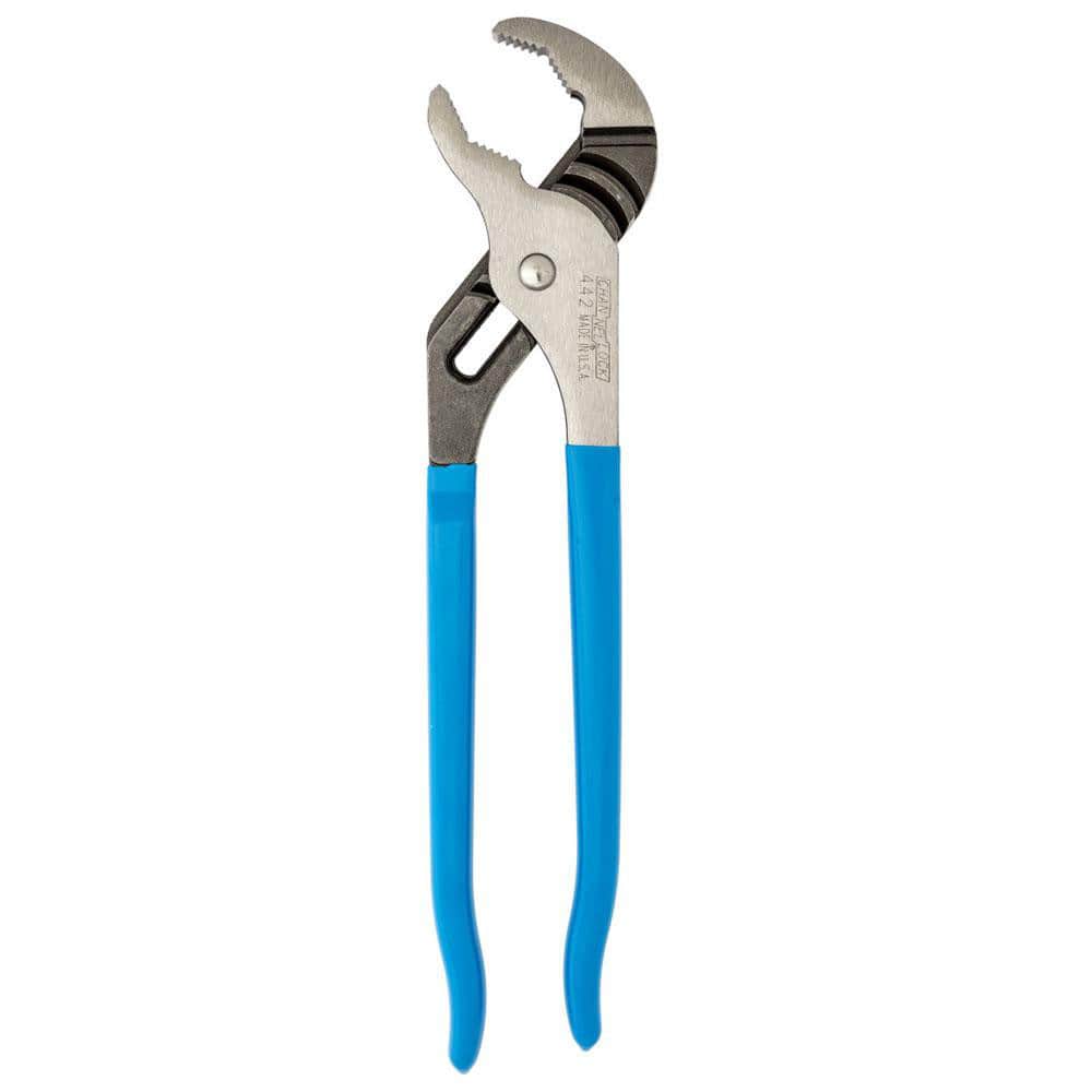 Tongue & Groove Plier: 2-1/4" Cutting Capacity, Standard Jaw