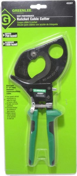 Greenlee 45207 Cable Cutter: Molded Plastic Handle, 11" OAL 
