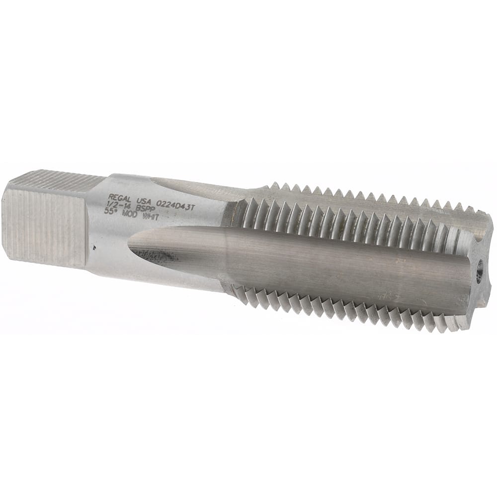 Regal Cutting Tools 015706AS British Standard Pipe Tap: 1/2-14 G(BSP), Plug Chamfer, 4 Flutes 