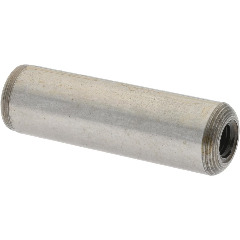 Flat Vent Pull Out Dowel Pin: 3/8 x 1-1/4", Case Hardened Steel, Grade C-1215