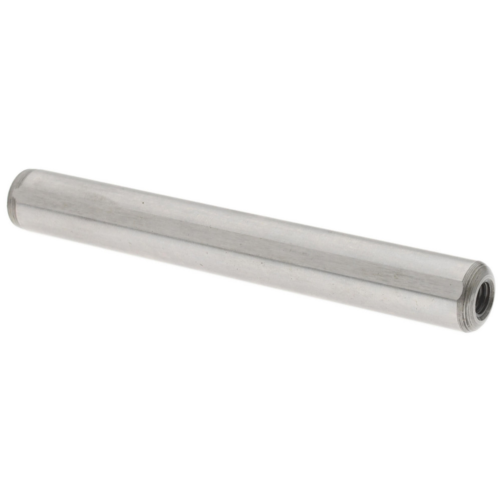 Flat Vent Pull Out Dowel Pin: 3/8 x 3", Case Hardened Steel, Grade C-1215