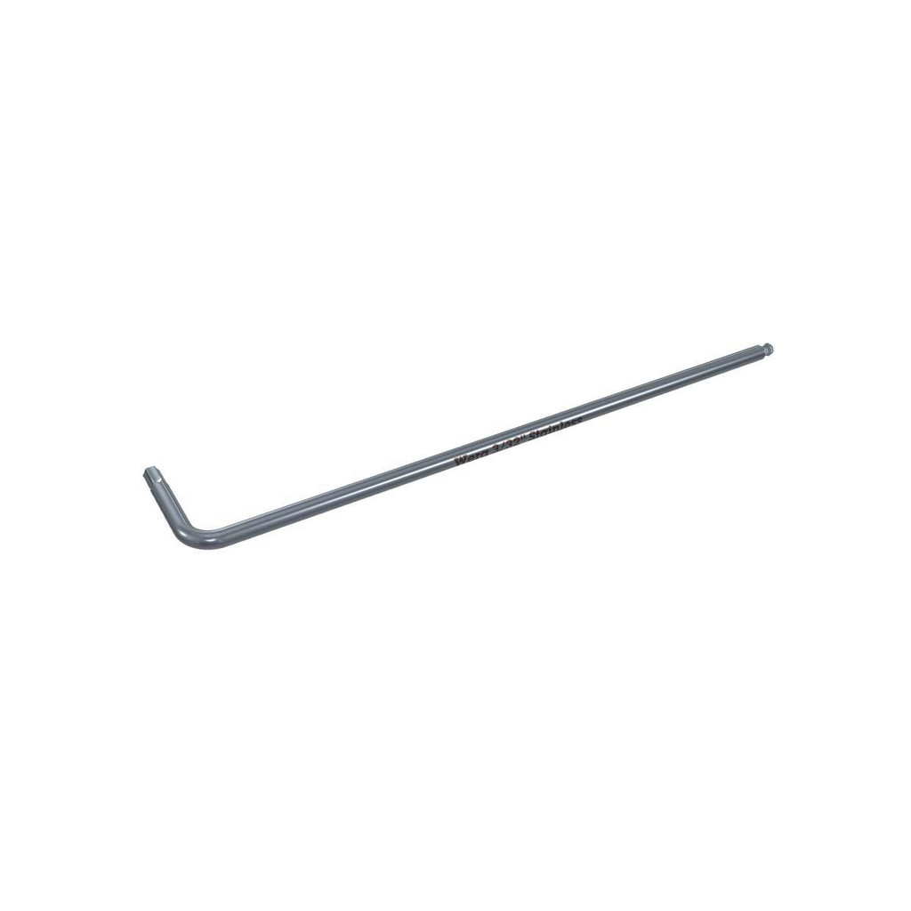 Wera Hex Key: 3/8", L-Handle, Long Arm - 224 mm OAL, Stainless Steel | 10-Pack | Part #05022718001