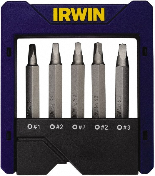 Irwin - 5 Piece, Square Handle, Power Bit Set - 66289141 - MSC