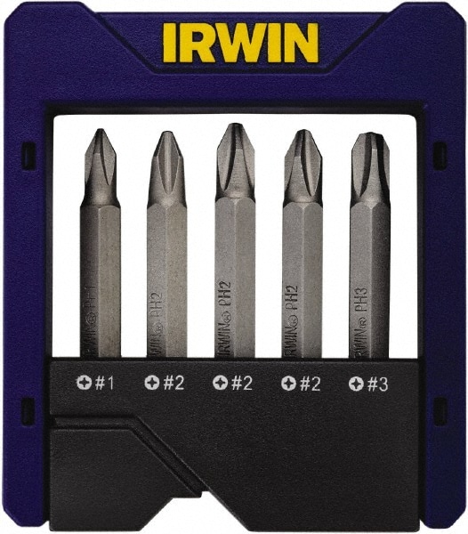 Irwin 5 Piece Phillips Handle Power Bit Set Msc Direct