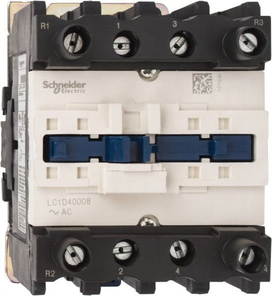 Schneider Electric LC1D40008G6 IEC Contactor: 4 Poles 