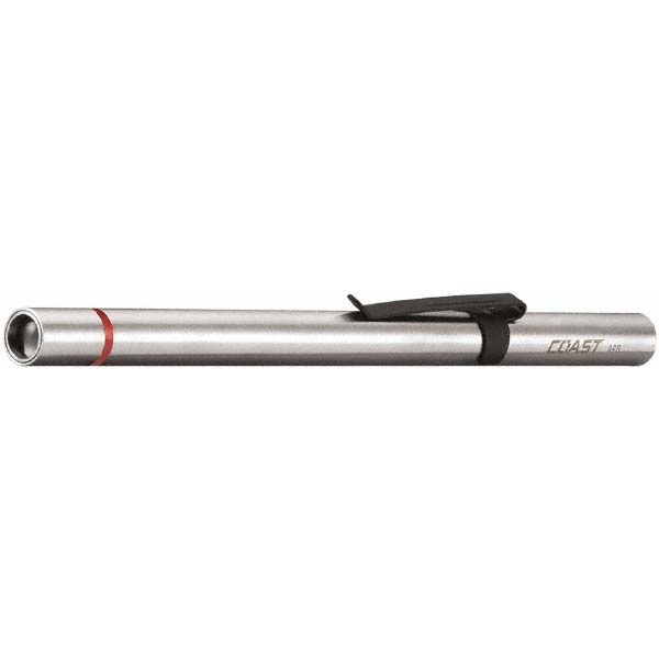 coast rechargeable stainless steel led flashlight XP20R 4000 Lumen USB-C with Slide Focus and Pure Beam Focusing Optic, 5 Light Modes At roughly 4 in COAST BREAKER 600m Stainless Steel