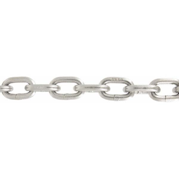 3/16" Welded Proof Coil Chain, Priced as 1' Increments, 500' Total Coil Length - 800 Lb Capacity, Grade 30, Self-Colored Finish