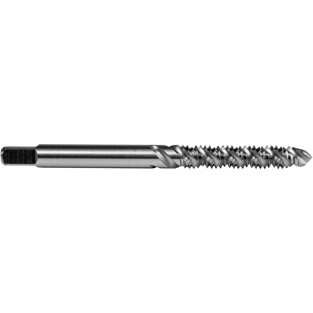 Spiral Flute Tap: #10-24 UNC, 3 Flutes, Plug, 3B Class of Fit, High Speed Steel, Bright/Uncoated
