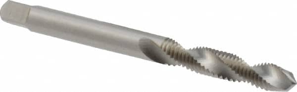 Union Butterfield 6007637 Spiral Flute Tap: #10-32, UNF, 2 Flute, Plug, 3B Class of Fit, High Speed Steel, Bright/Uncoated 