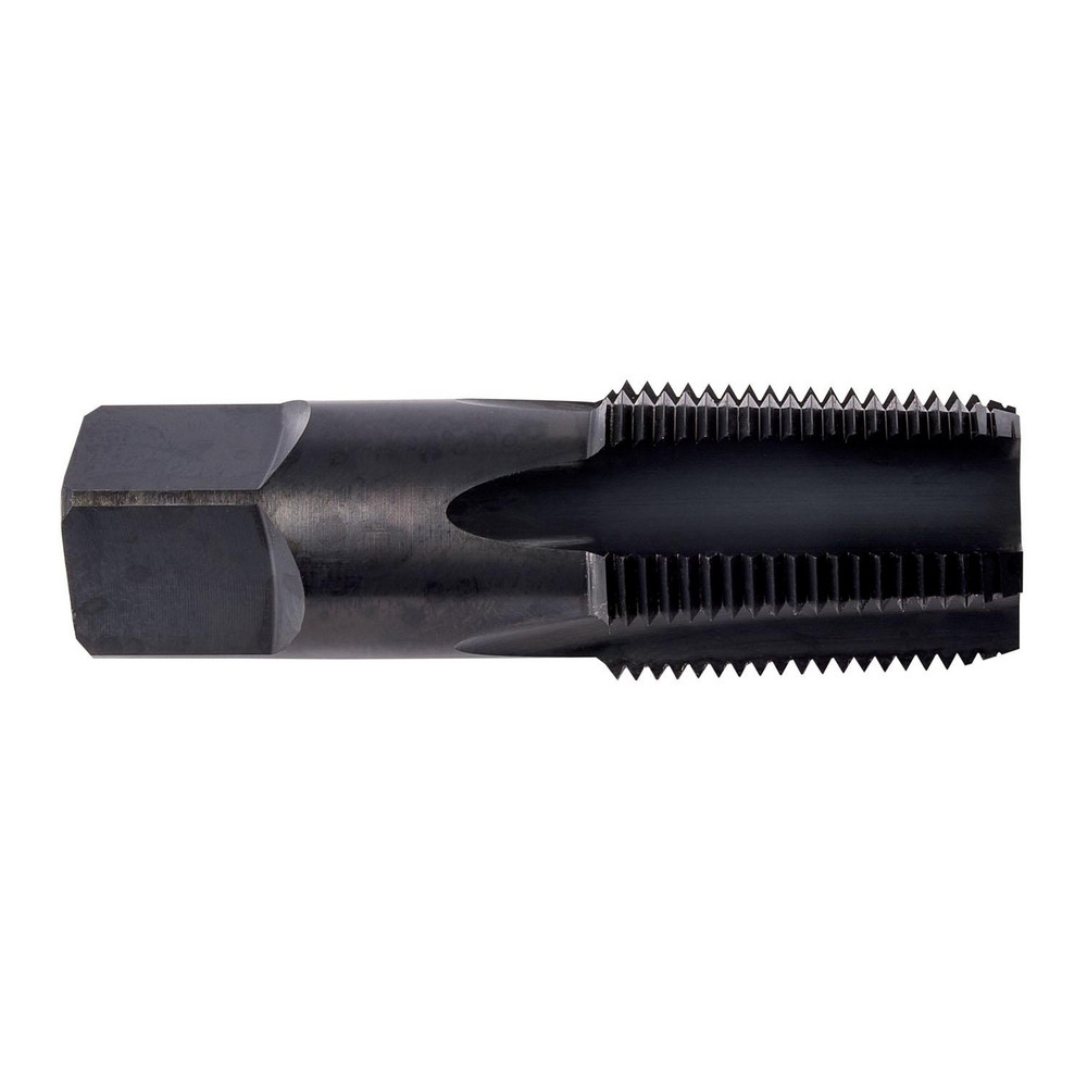 Standard Pipe Tap: 1/8-27, NPT, Semi Bottoming, 4 Flutes, High Speed Steel, Oxide Finish